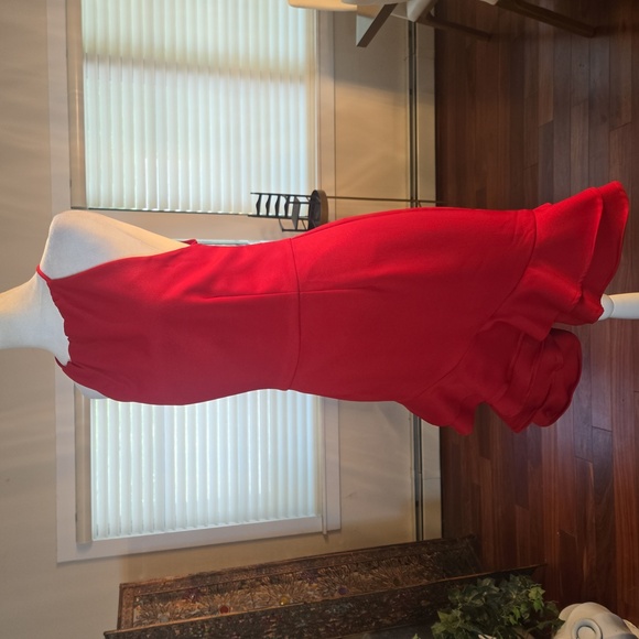 Cooper St Senorita High Neck Frill Mini Dress Halter Ruffled Red Size 8 - Picture 6 of 15